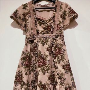 Axes Femme Kawaii Romantic Floral Dress